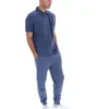 Vintage Indigo Dario Zipped Polo