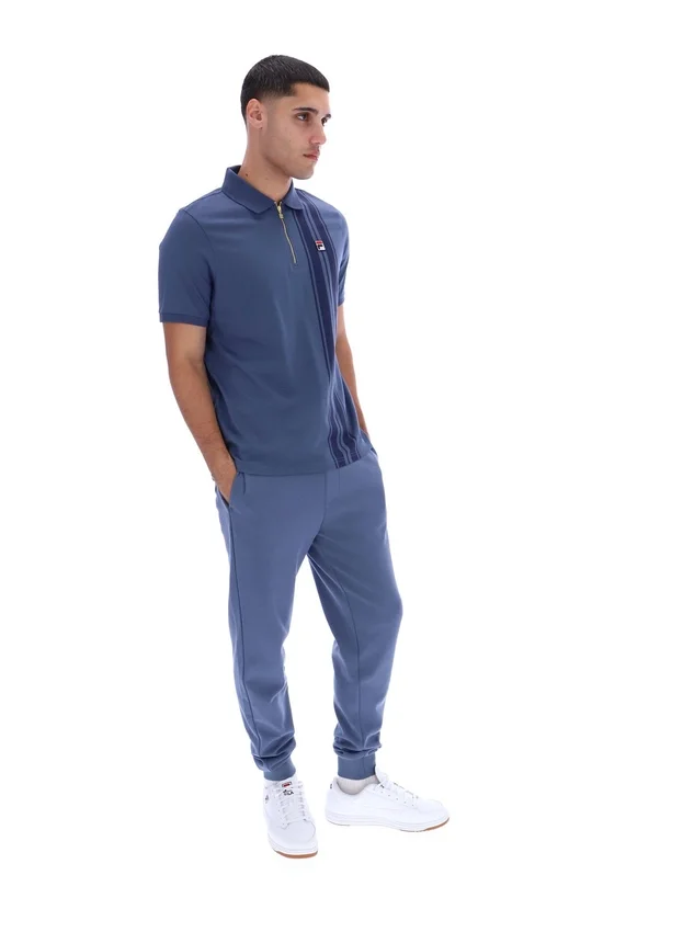 Vintage Indigo Dario Zipped Polo