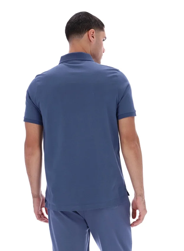 Vintage Indigo Dario Zipped Polo