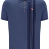 Vintage Indigo Dario Zipped Polo