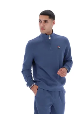 Vintage Indigo Ramy F-Box 1/4 Zip Up Jumper