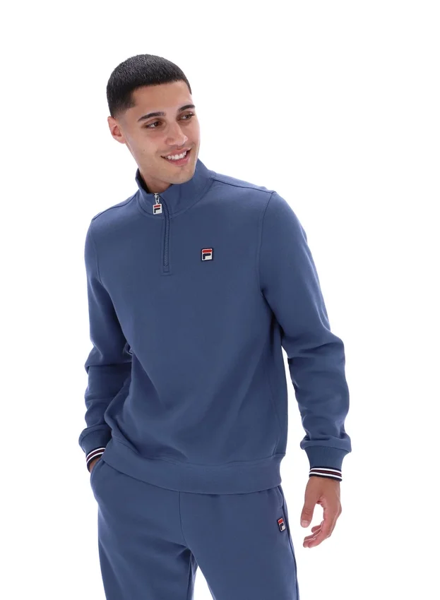 Vintage Indigo Ramy F-Box 1/4 Zip Up Jumper
