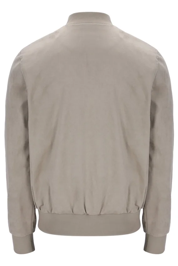 Vintage Khaki Dean Full Zip Faux Suede Jacket