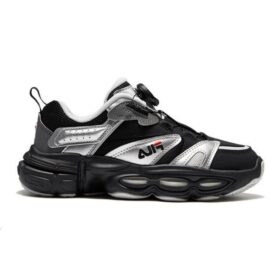 Vintage Sport Sneakers “Black SIlver”