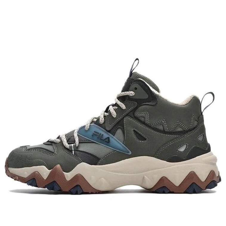 Vintage Sport Sneakers "Olive Green White"