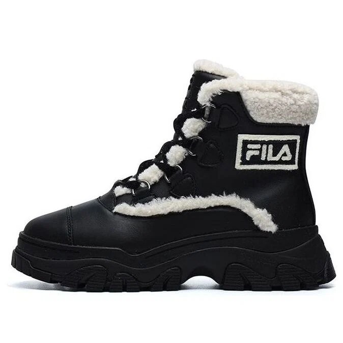 Warm Snow Boots "Black White"