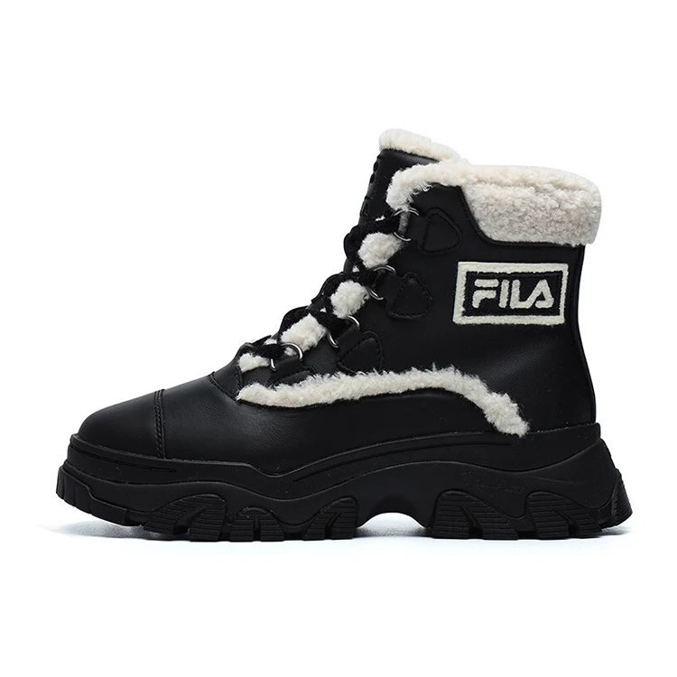 Warm Snow Boots "Black White"