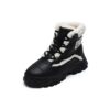 Warm Snow Boots "Black White"