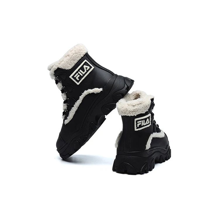 Warm Snow Boots "Black White"