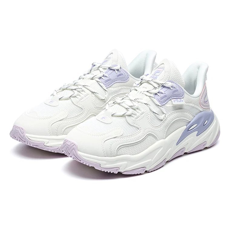 Wave Low-Top Shoes "White Purple"