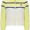 Wax Yellow Giovana Cropped Zip-Up Top