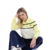 Wax Yellow Giovana Cropped Zip-Up Top