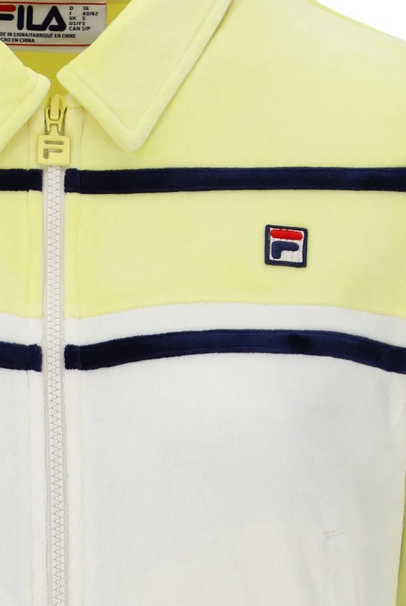 Wax Yellow Giovana Cropped Zip-Up Top