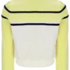 Wax Yellow Giovana Cropped Zip-Up Top