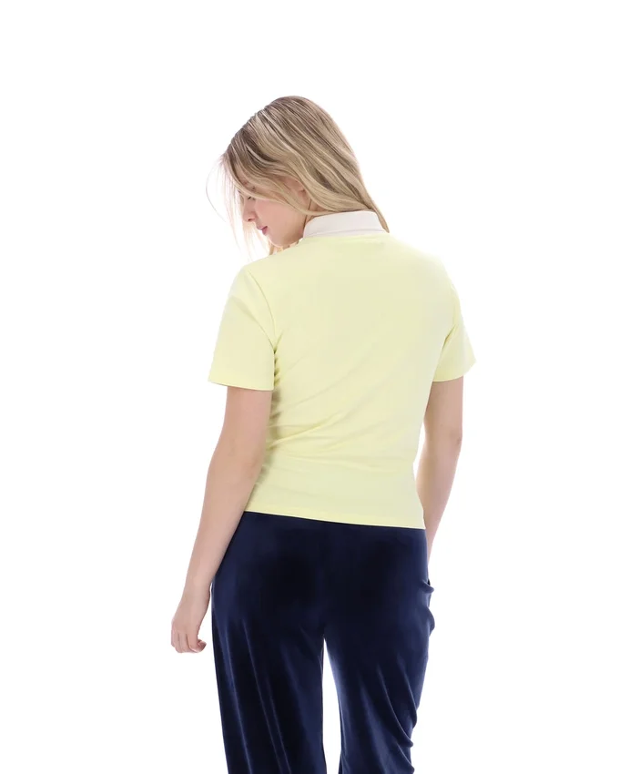 Wax Yellow Juno Fitted Iconic Polo