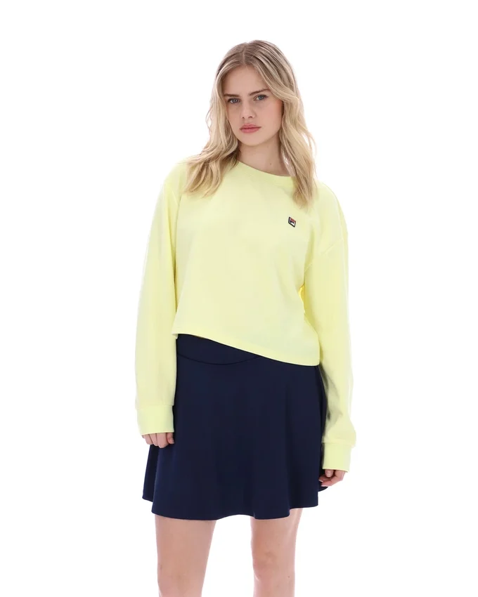 Wax Yellow Sestri Wide Crew Neck Sweatshirt