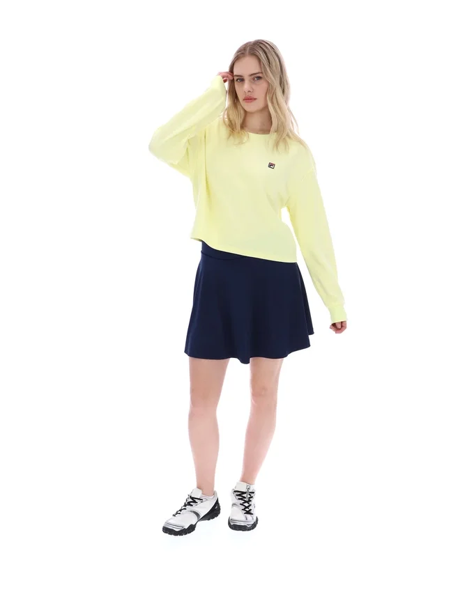 Wax Yellow Sestri Wide Crew Neck Sweatshirt