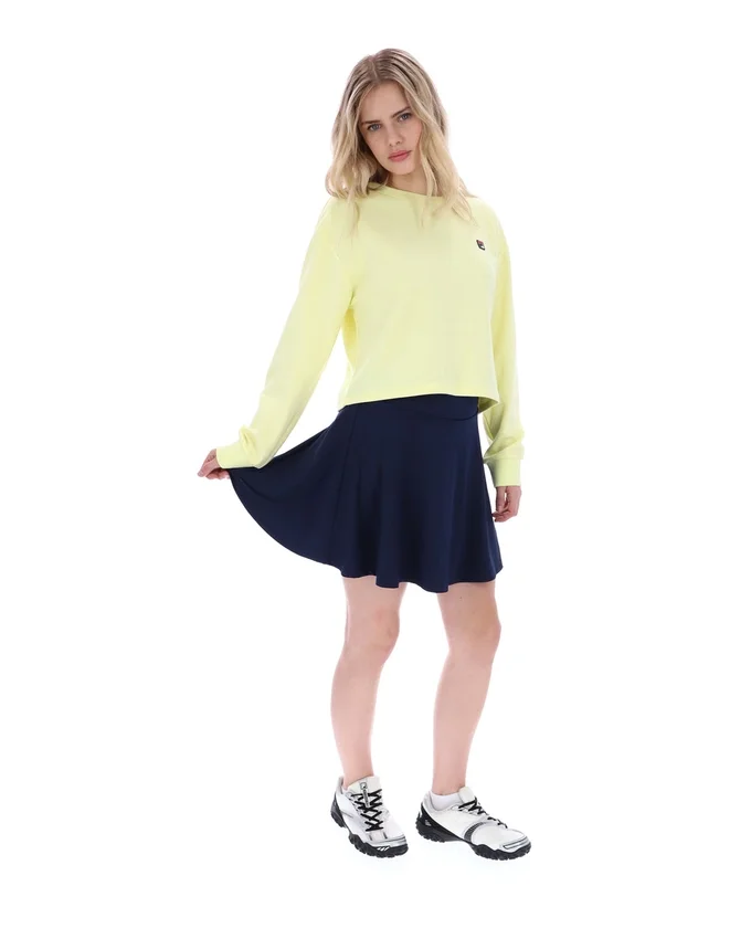 Wax Yellow Sestri Wide Crew Neck Sweatshirt