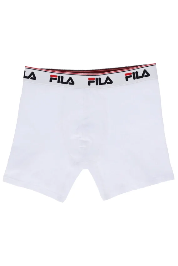 White 2 Pack Mens Mid Rise Boxers