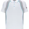 White Backspin Tennis Short Sleeve Polo