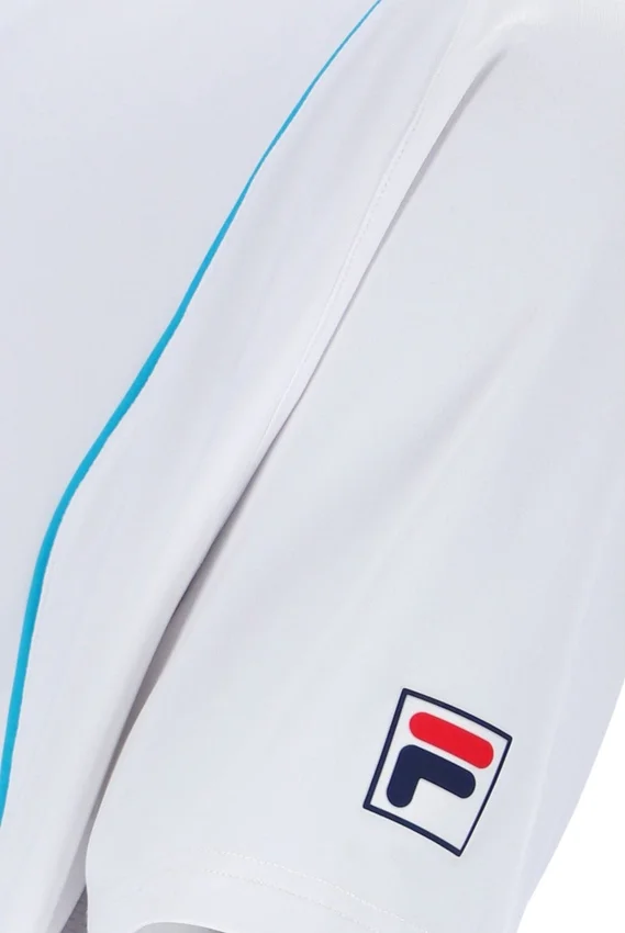 White Backspin Tennis Short Sleeve Top
