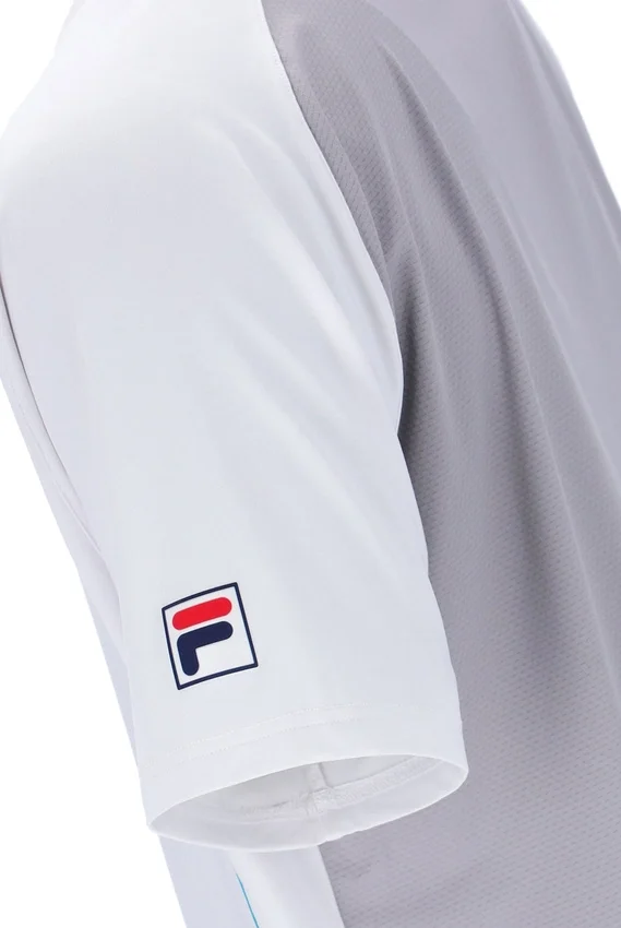 White Backspin Tennis Short Sleeve Top
