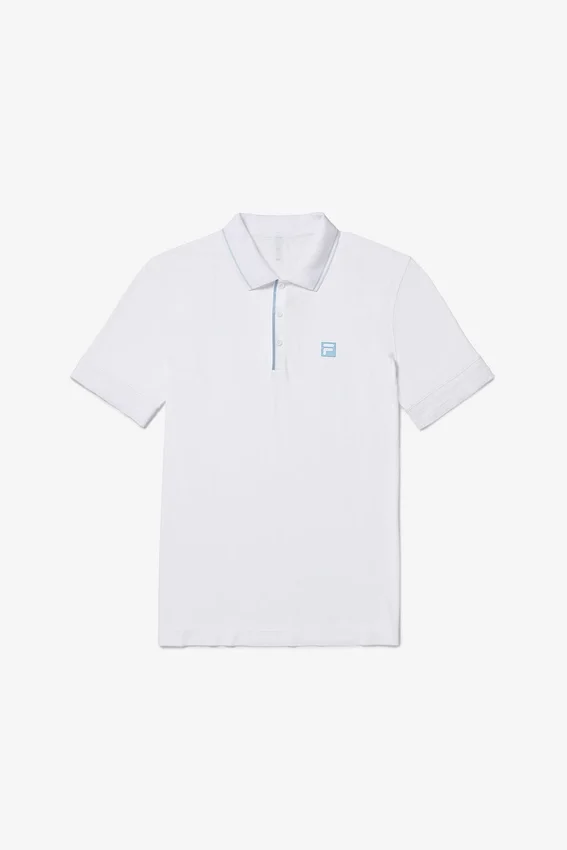 White Center Court Seamless Polo