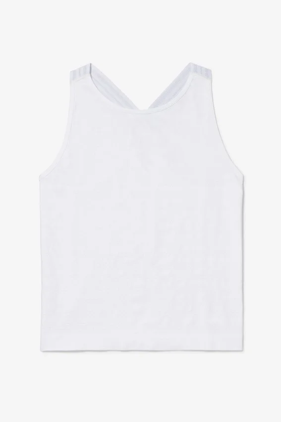 White Center Court Seamless Tank