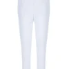 White Contrast Stitch Unisex Sweatpants