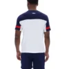 White Damon Cut and Sew Tee
