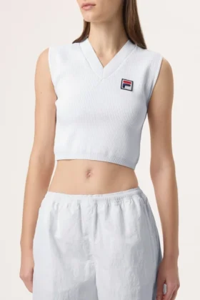 White Fila x Hailey Baby Tank