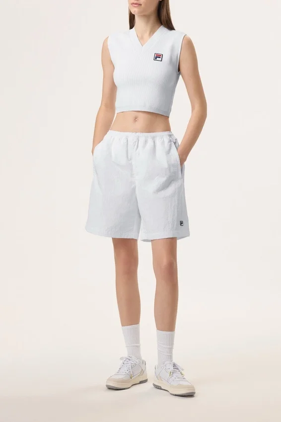 White Fila x Hailey Baby Tank