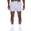 White High Tide Terry Pocket Stripe Shorts