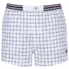 White High Tide Terry Pocket Stripe Shorts