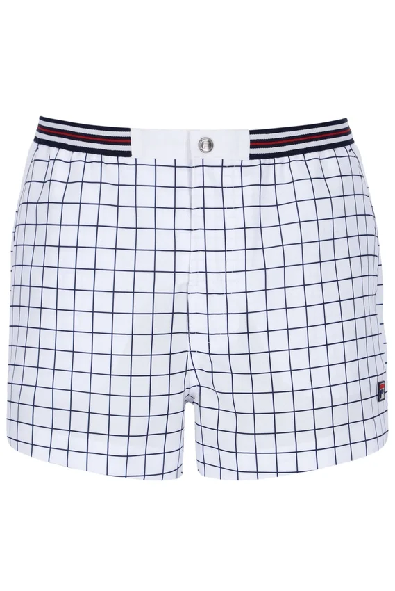 White High Tide Terry Pocket Stripe Shorts