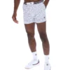 White High Tide Terry Pocket Stripe Shorts