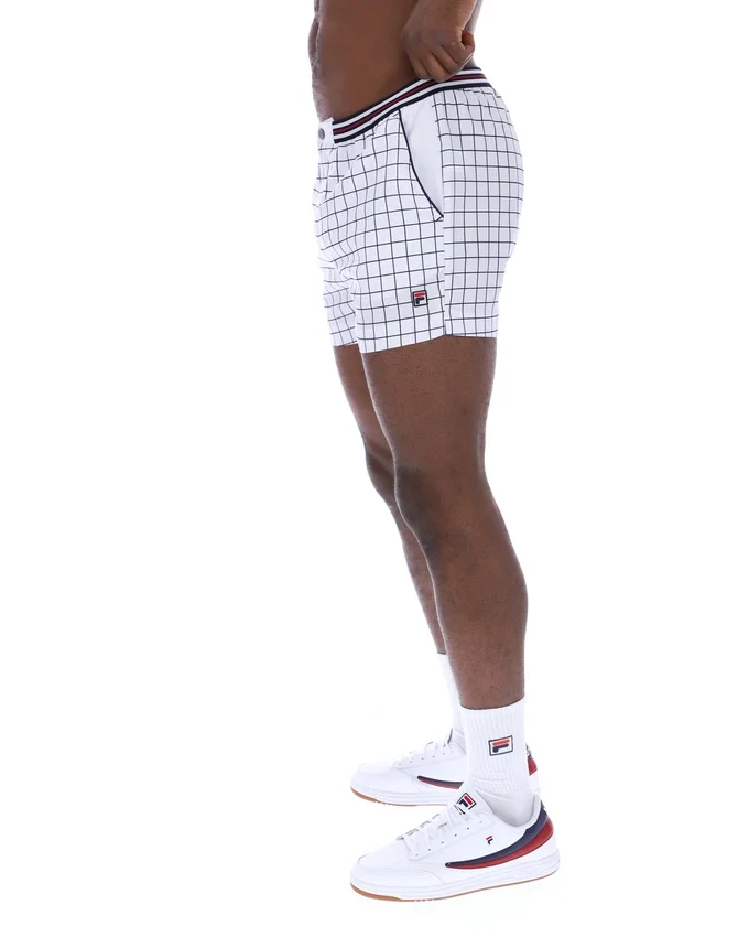 White High Tide Terry Pocket Stripe Shorts