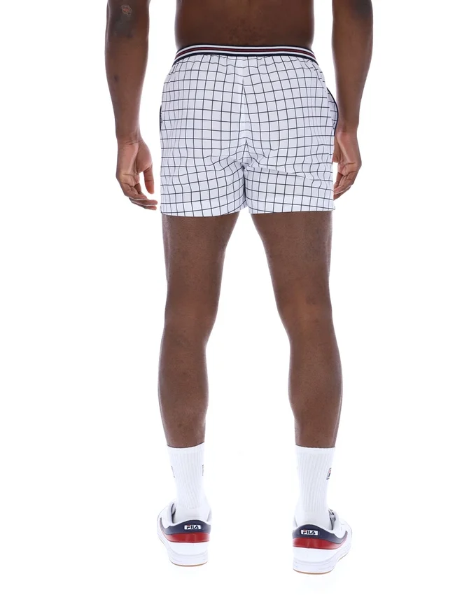 White High Tide Terry Pocket Stripe Shorts