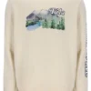 White Len Graphic Crew Sweatshirt