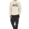 White Len Graphic Crew Sweatshirt
