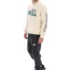 White Len Graphic Crew Sweatshirt