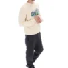 White Len Graphic Crew Sweatshirt
