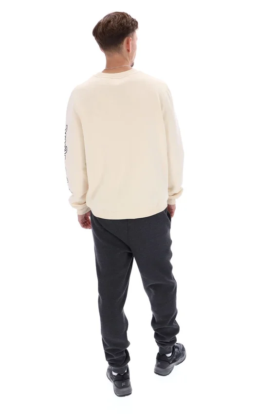 White Len Graphic Crew Sweatshirt
