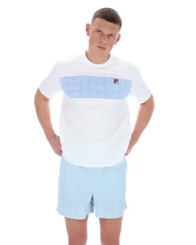 White Mano Cut and Sew Panel Tee