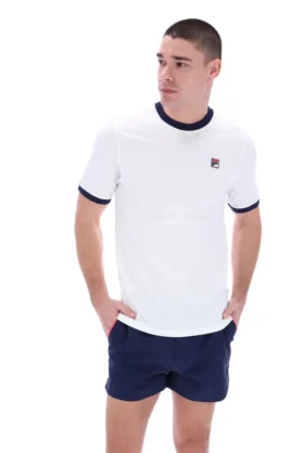 White Marconi Essential Ringer T-Shirt