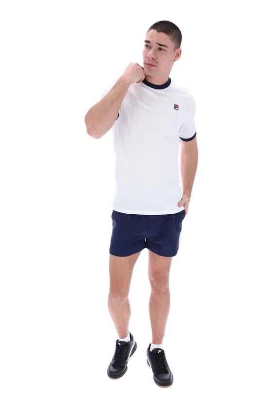 White Marconi Essential Ringer T-Shirt