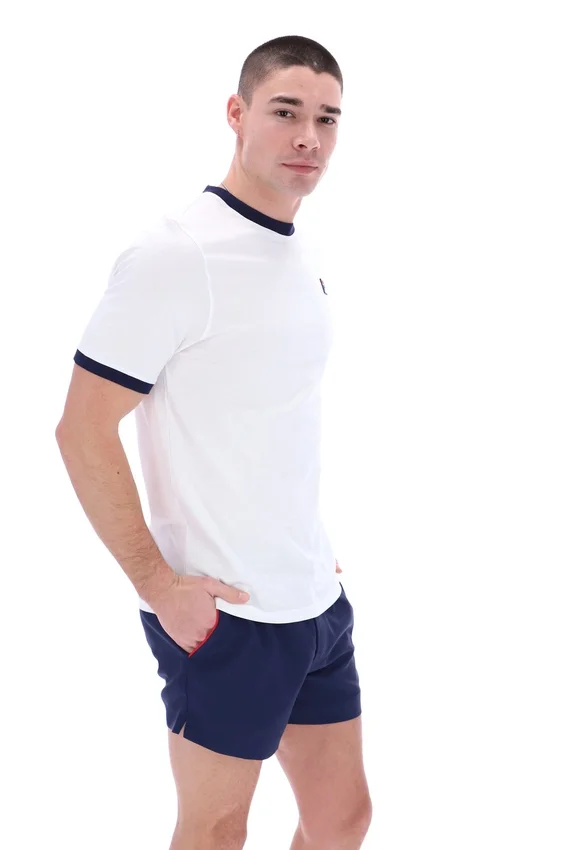 White Marconi Essential Ringer T-Shirt