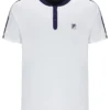 White Men’s Henry Neck Tennis T-Shirt