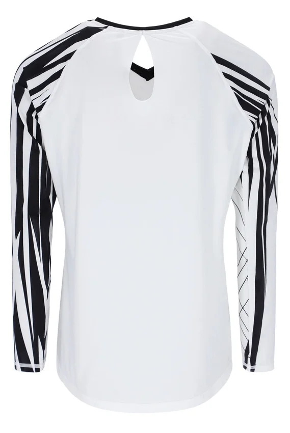 White Pro Tennis Long Sleeved Top