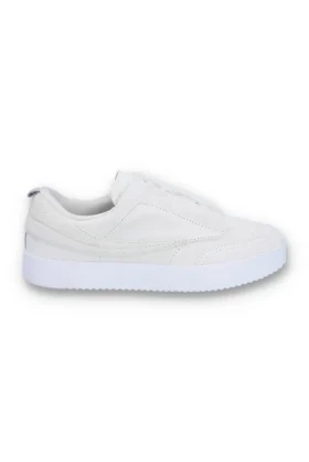 White Suede Festa 77 Heritage Tennis Trainer
